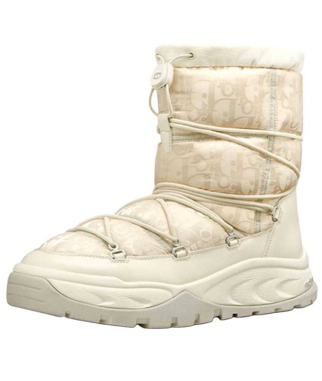 CHRISTIAN DIOR Бежевые высокие ботинки, фото 3