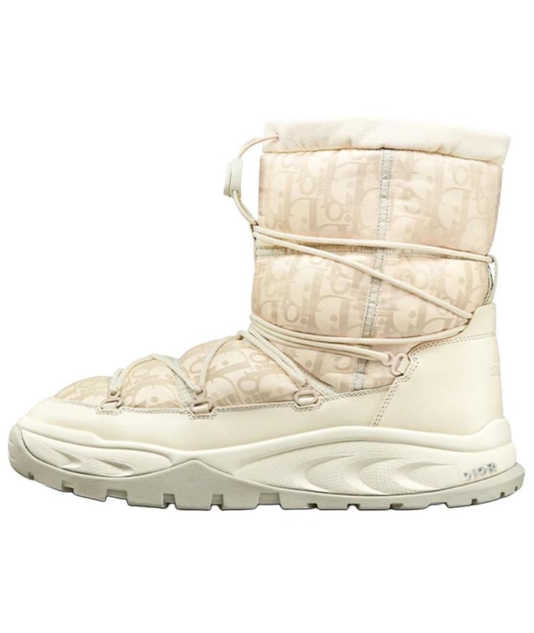 CHRISTIAN DIOR Бежевые высокие ботинки, фото 2