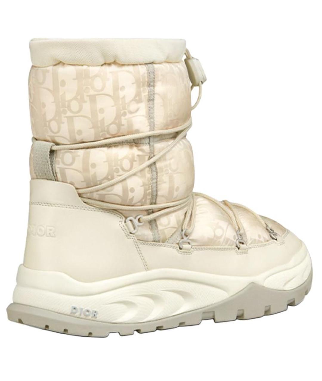 CHRISTIAN DIOR Бежевые высокие ботинки, фото 5