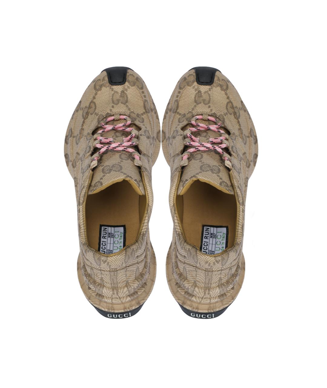 GUCCI Коричневые кроссовки, фото 3