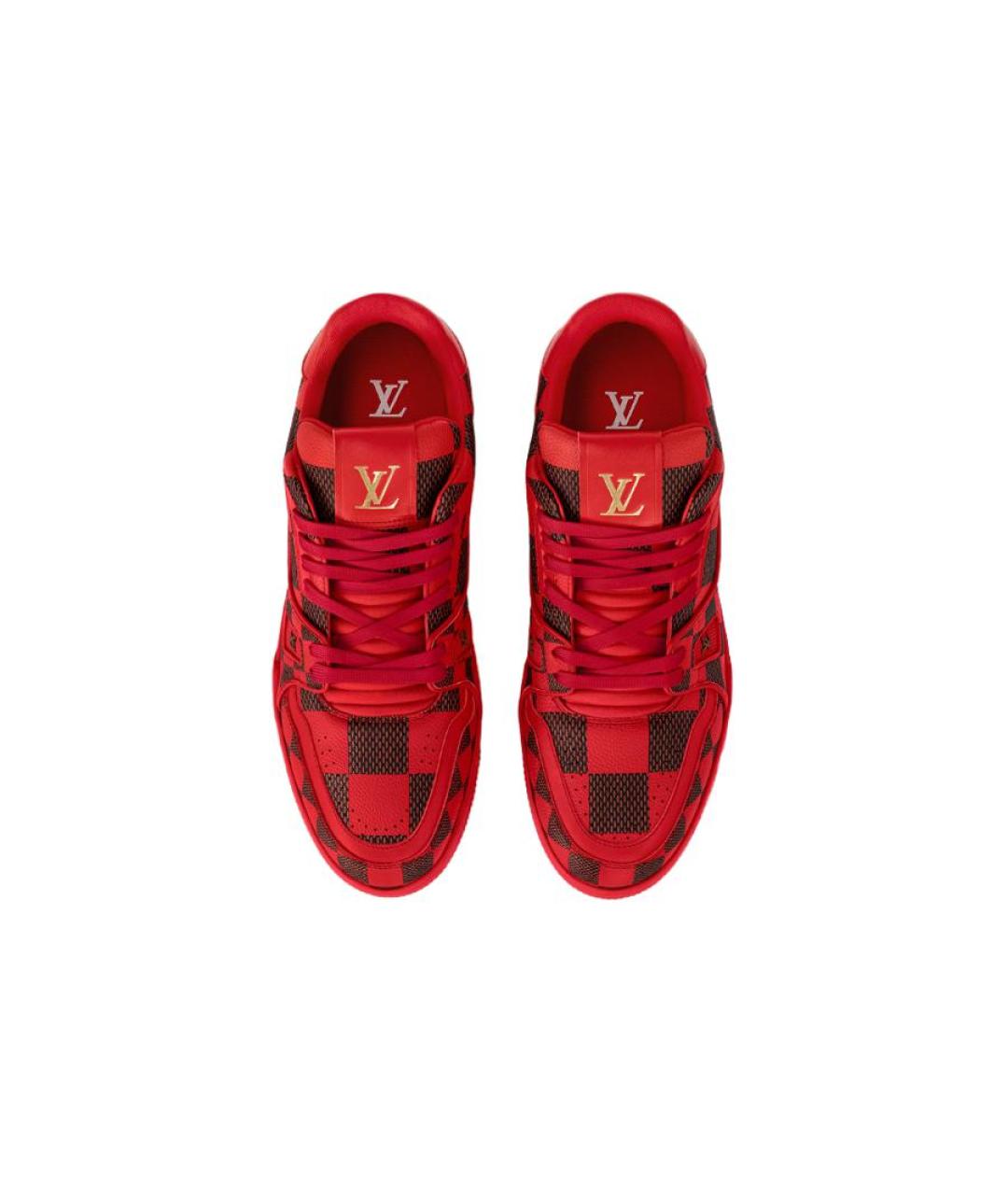 LOUIS VUITTON Красные кеды, фото 3