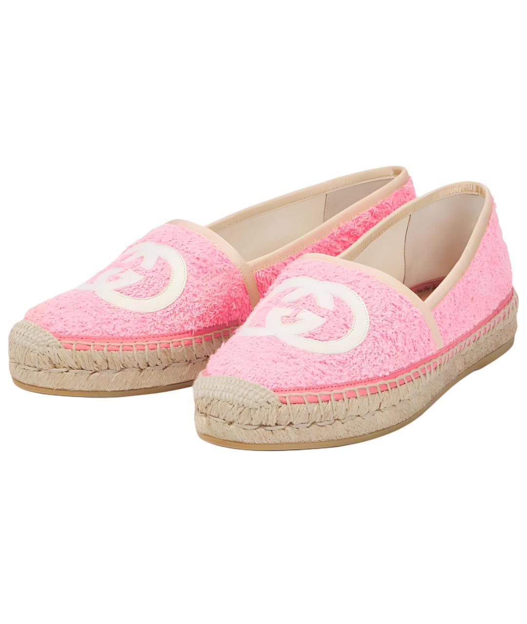 GUCCI Розовые эспадрильи, фото 3