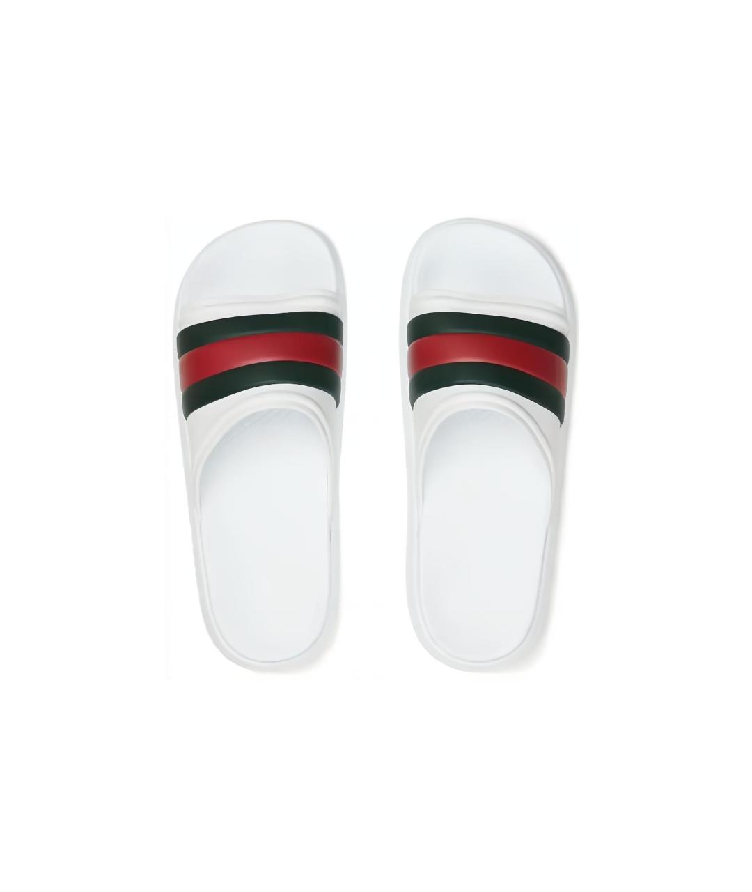 GUCCI Белые сандалии, фото 4