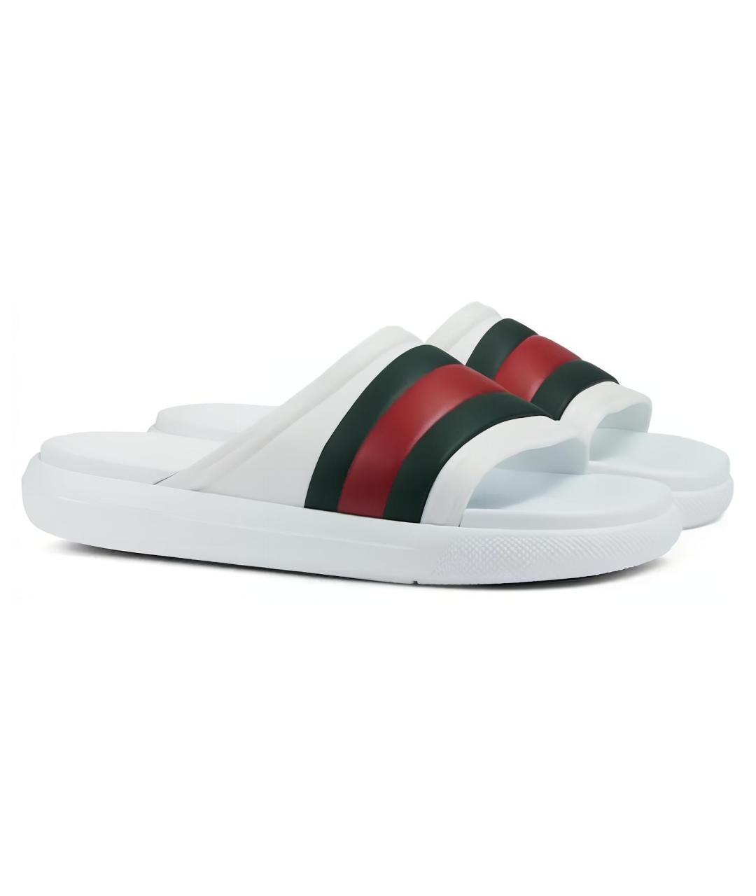 GUCCI Белые сандалии, фото 3