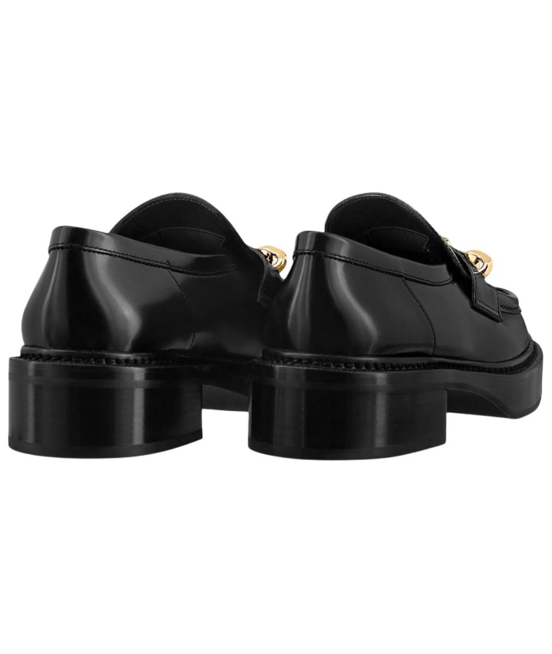 LOUIS VUITTON Черные кожаные лоферы, фото 4