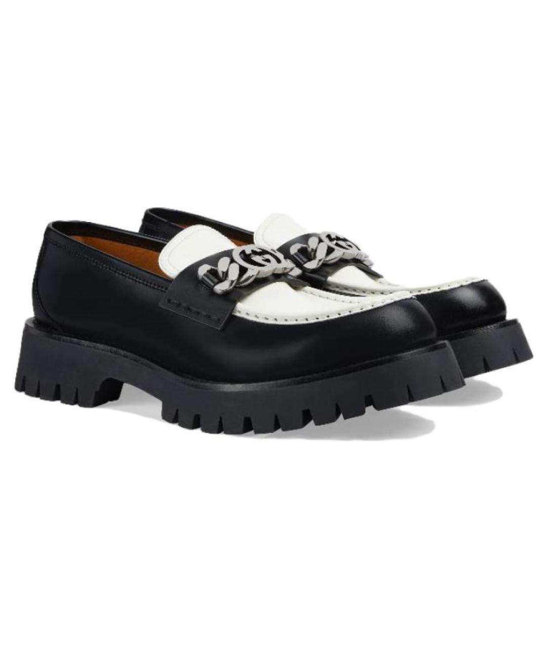 GUCCI Черные кожаные лоферы, фото 2