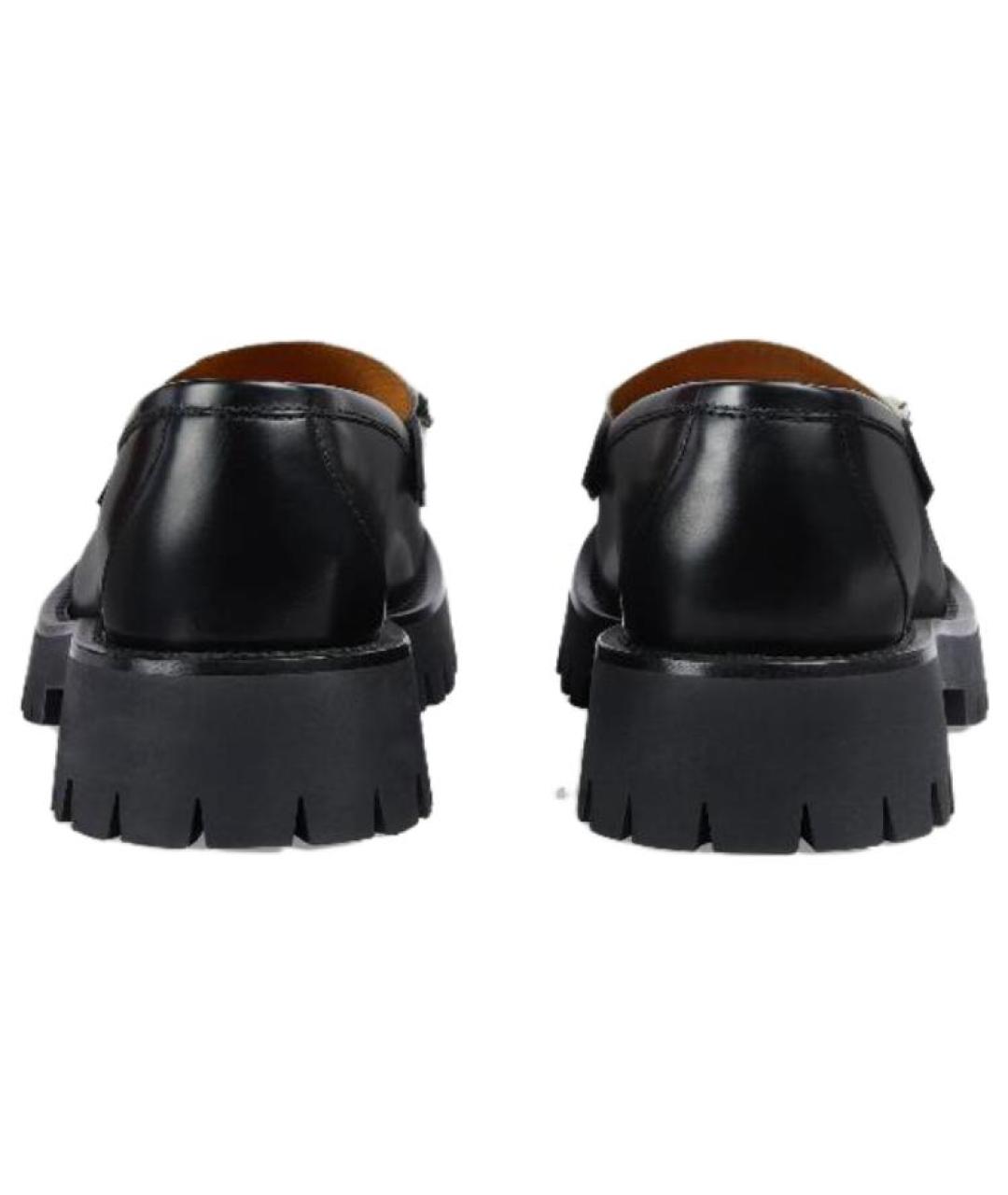 GUCCI Черные кожаные лоферы, фото 4