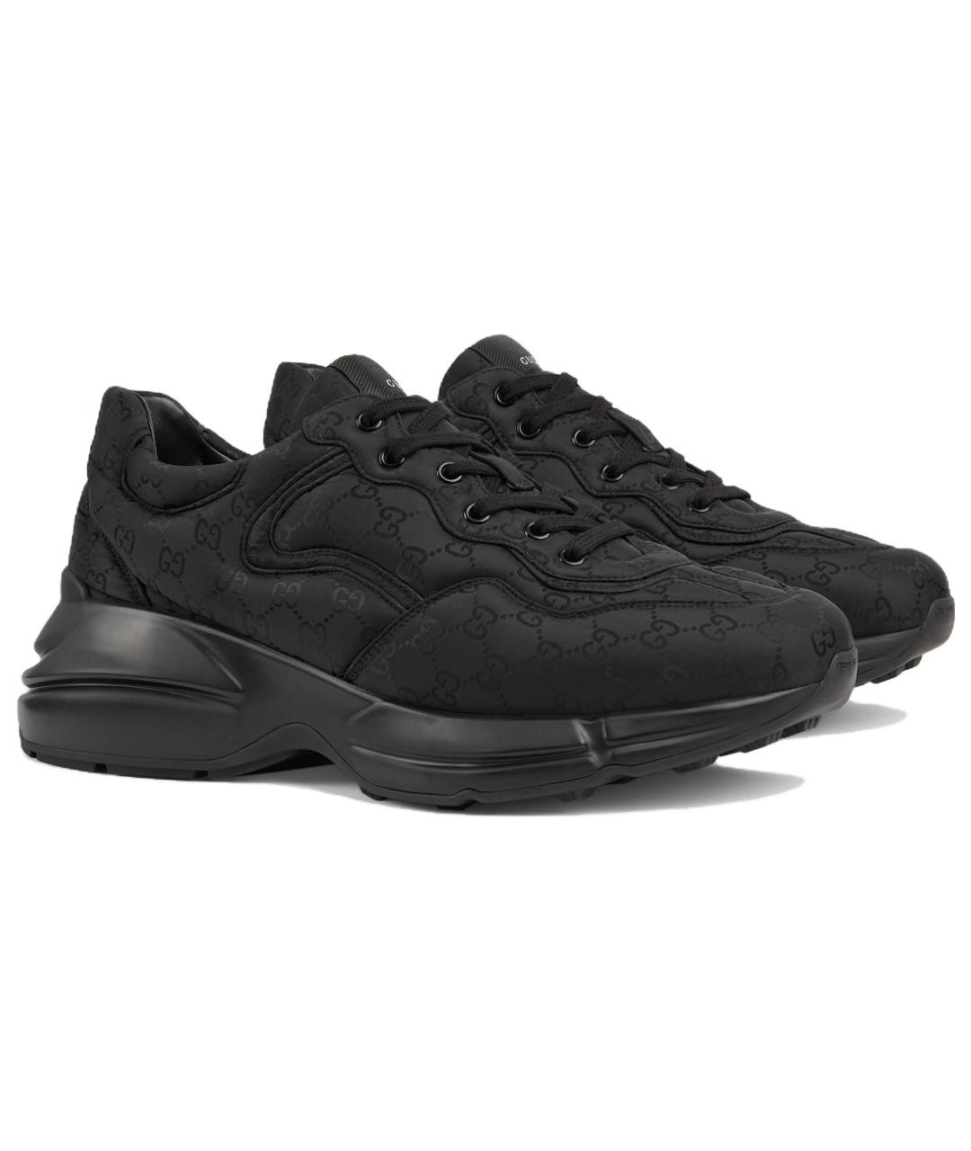 GUCCI Черные высокие кроссовки / кеды, фото 3