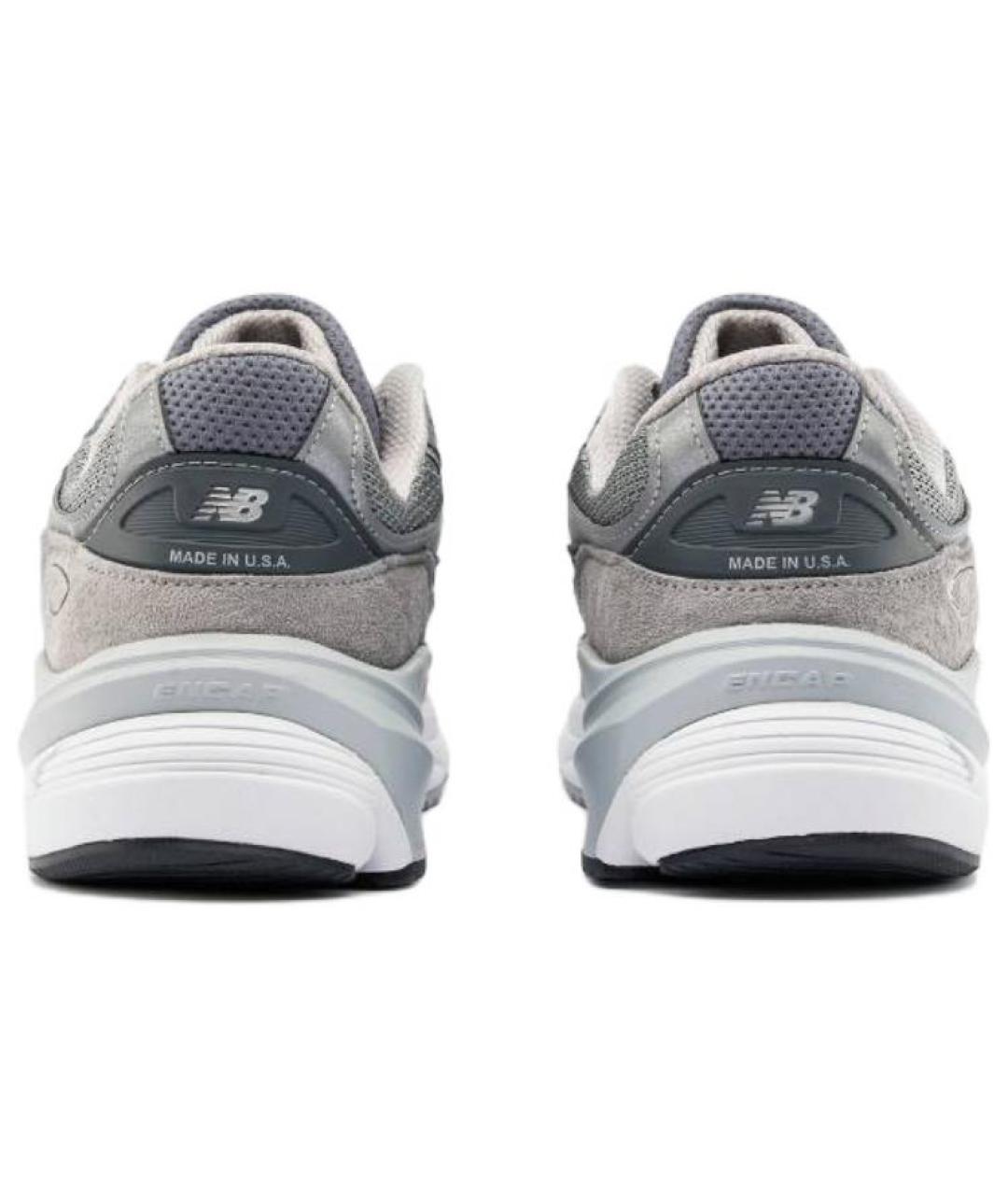 NEW BALANCE Серые замшевые высокие кроссовки / кеды, фото 5