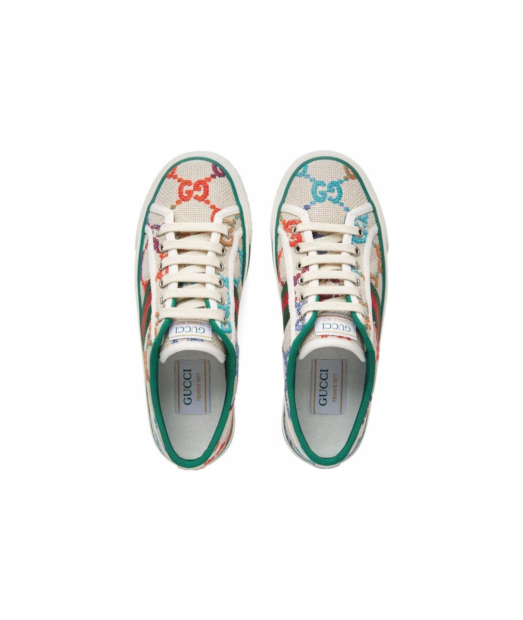 GUCCI Мульти текстильные кеды, фото 3