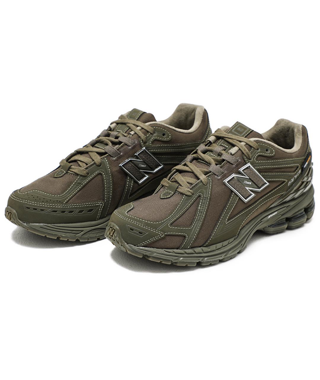 NEW BALANCE Хаки замшевые кроссовки, фото 3