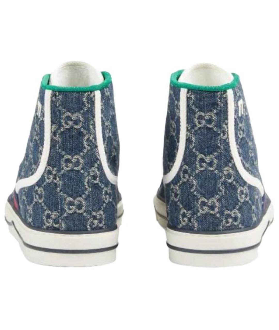GUCCI Синие текстильные кеды, фото 4