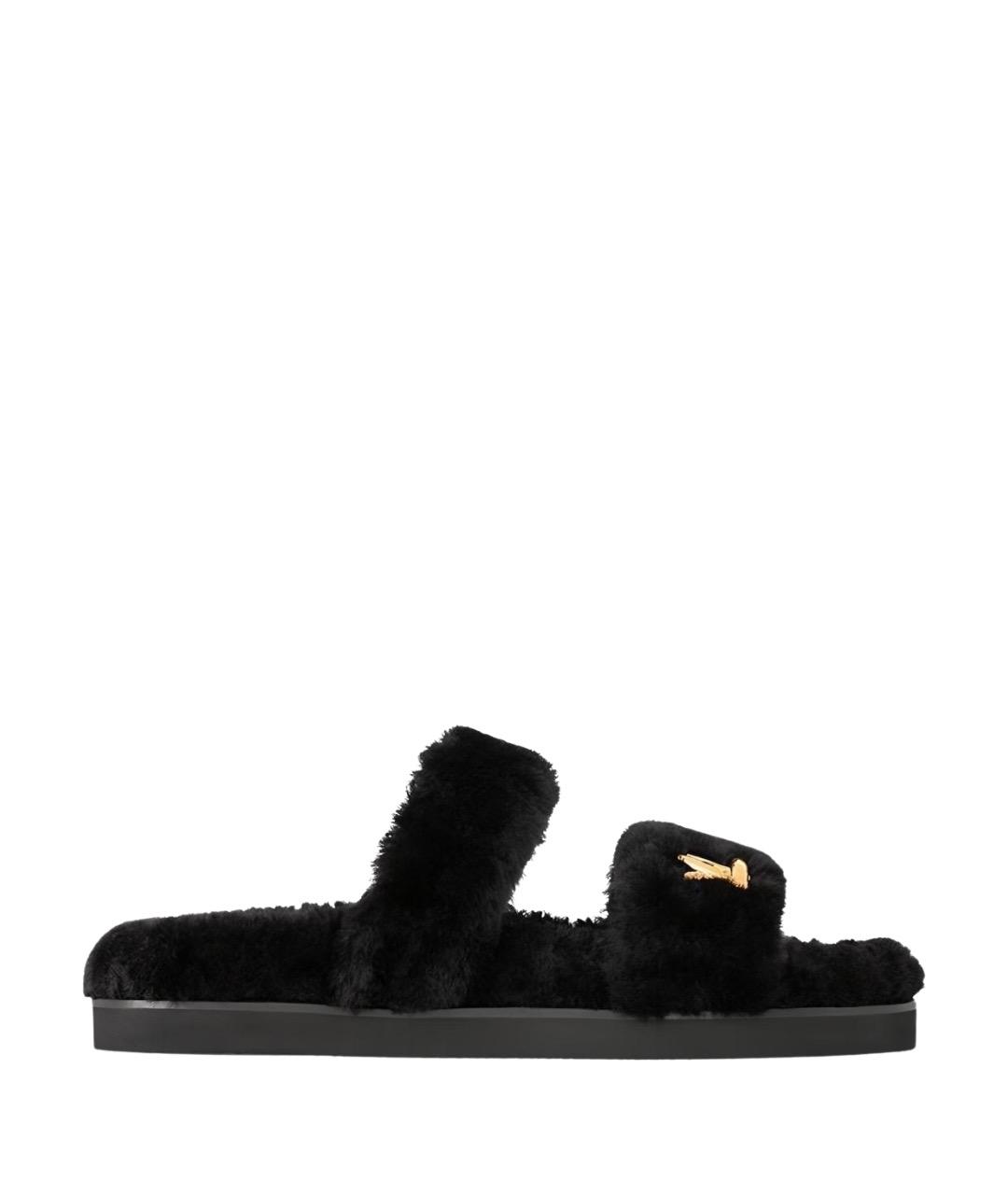 LOUIS VUITTON Черные сандалии, фото 1