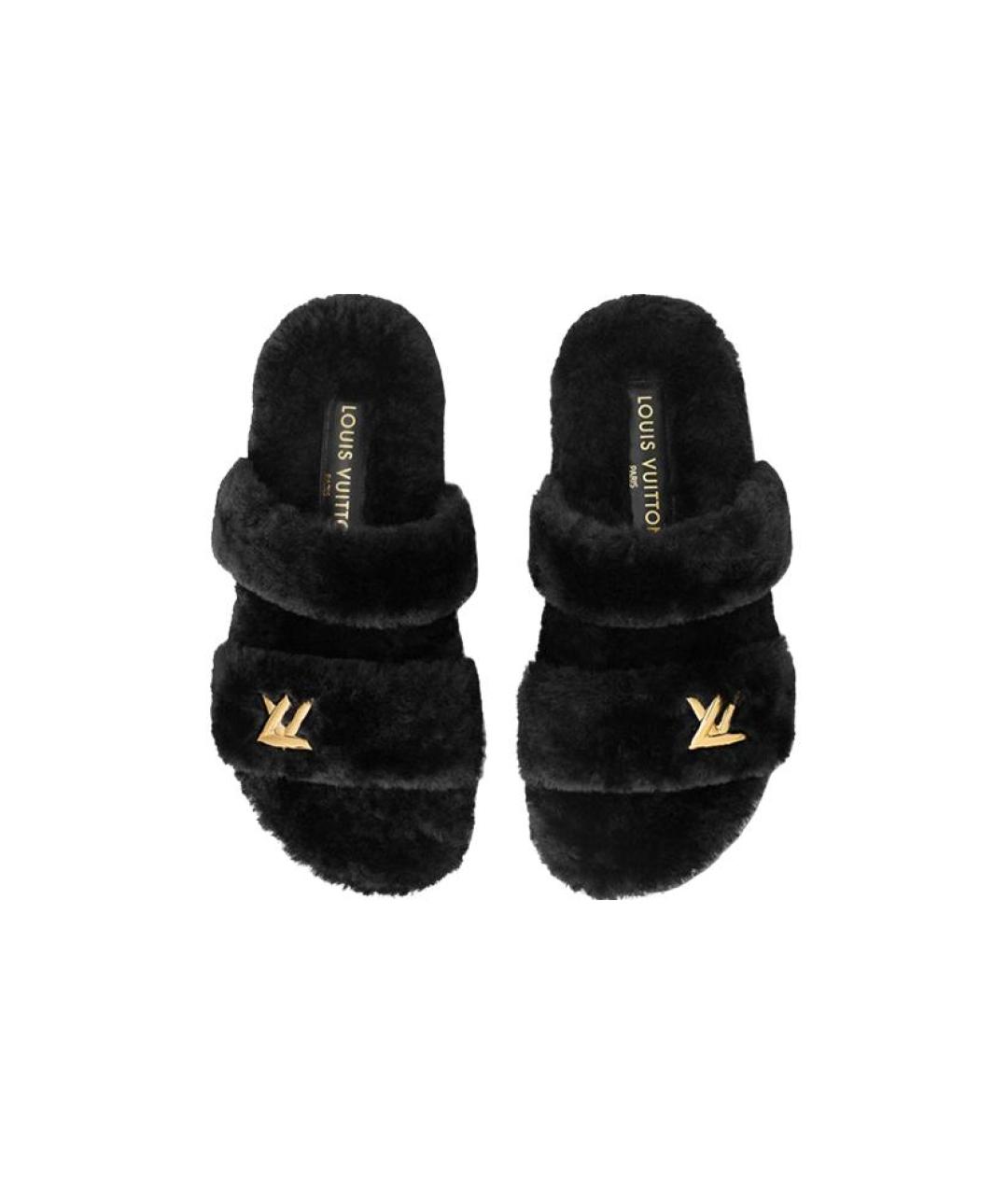 LOUIS VUITTON Черные сандалии, фото 4