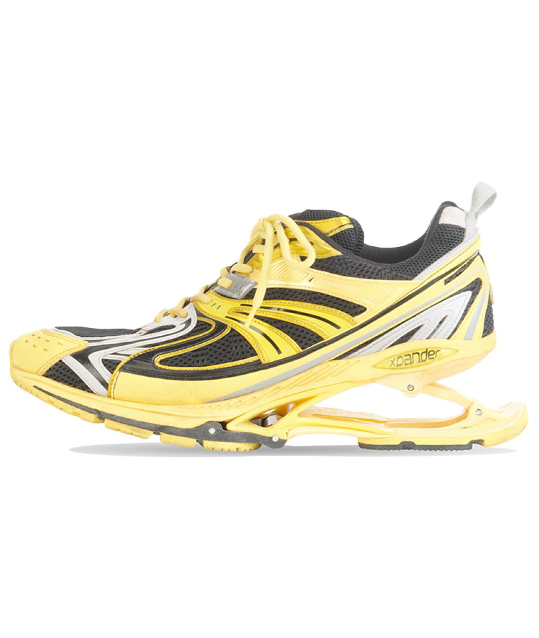 BALENCIAGA Желтые высокие кроссовки / кеды, фото 2