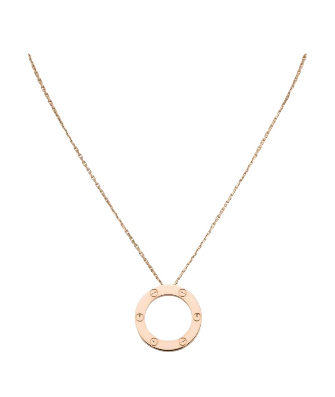 CARTIER Золотая подвеска из розового золота, фото 1