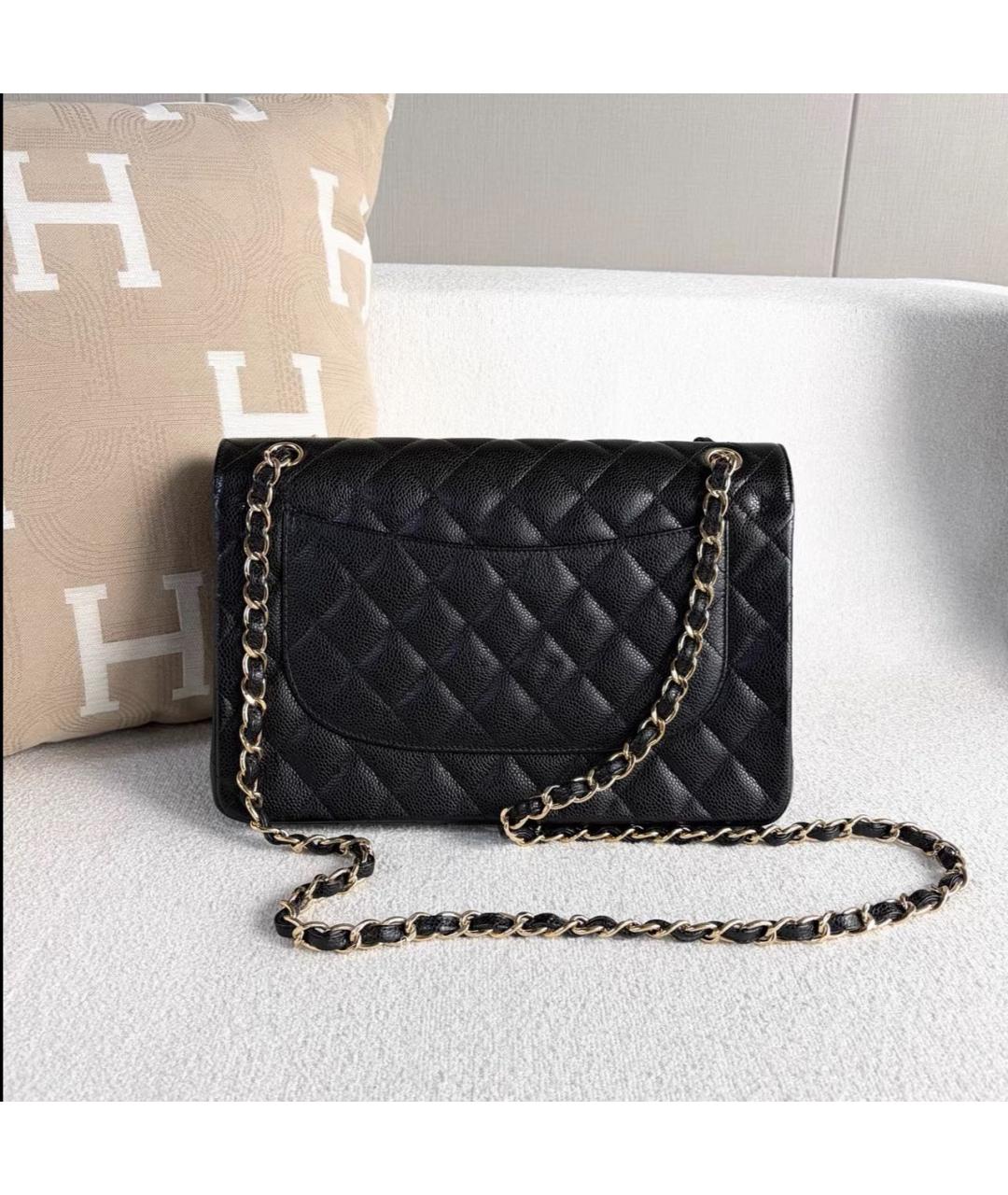 CHANEL Черная кожаная сумка через плечо, фото 3