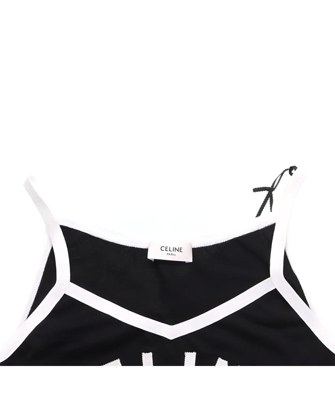 CELINE Черная майка, фото 7