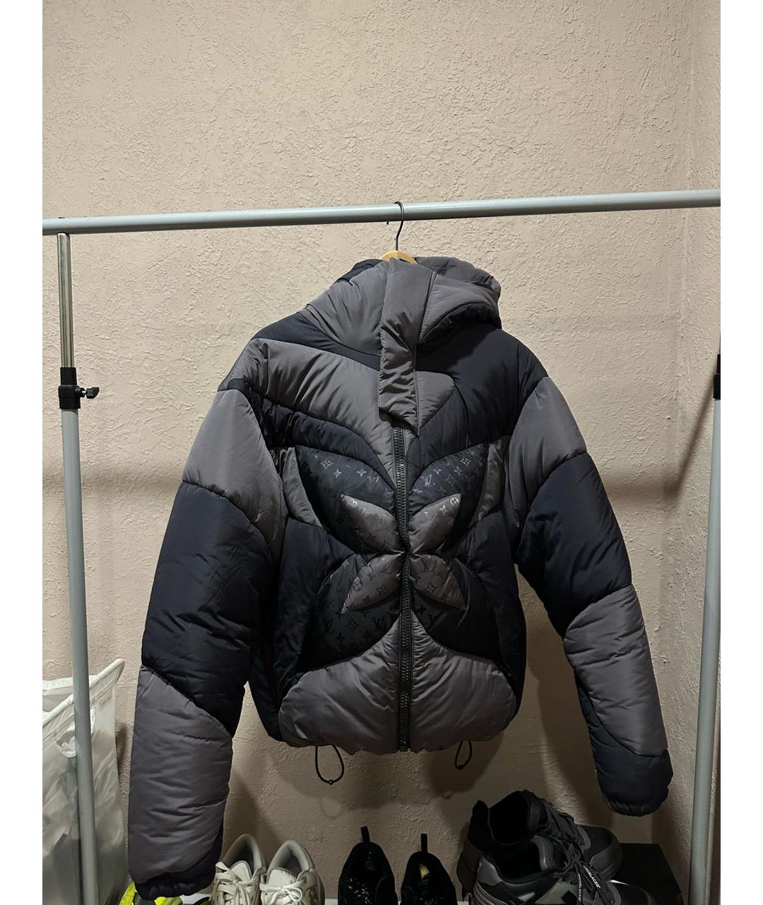 LOUIS VUITTON Серый пуховик, фото 8