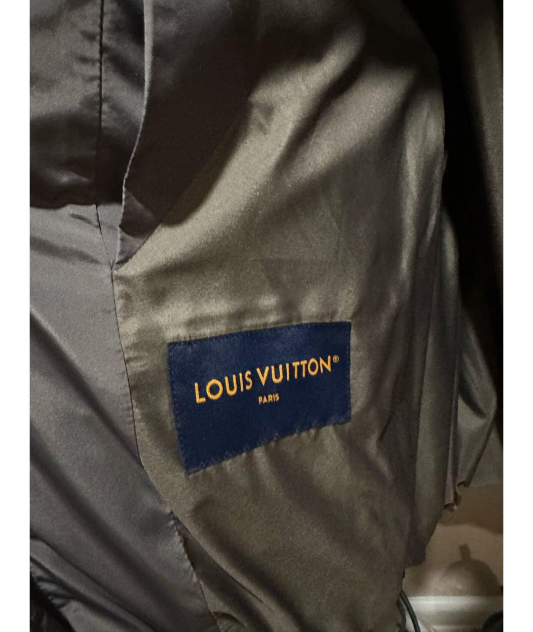 LOUIS VUITTON Серый пуховик, фото 4