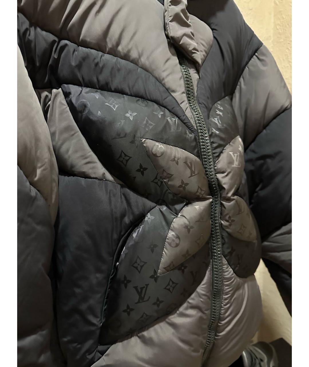 LOUIS VUITTON Серый пуховик, фото 3