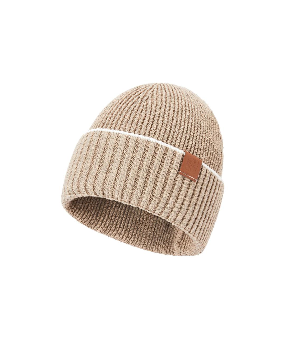 LOEWE Бежевая шапка, фото 2