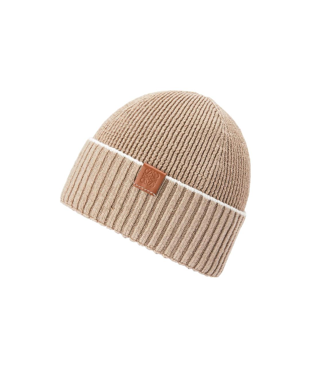 LOEWE Бежевая шапка, фото 3