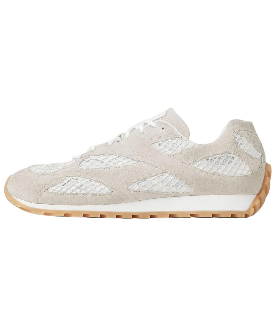 BOTTEGA VENETA Серые замшевые низкие кроссовки / кеды, фото 2