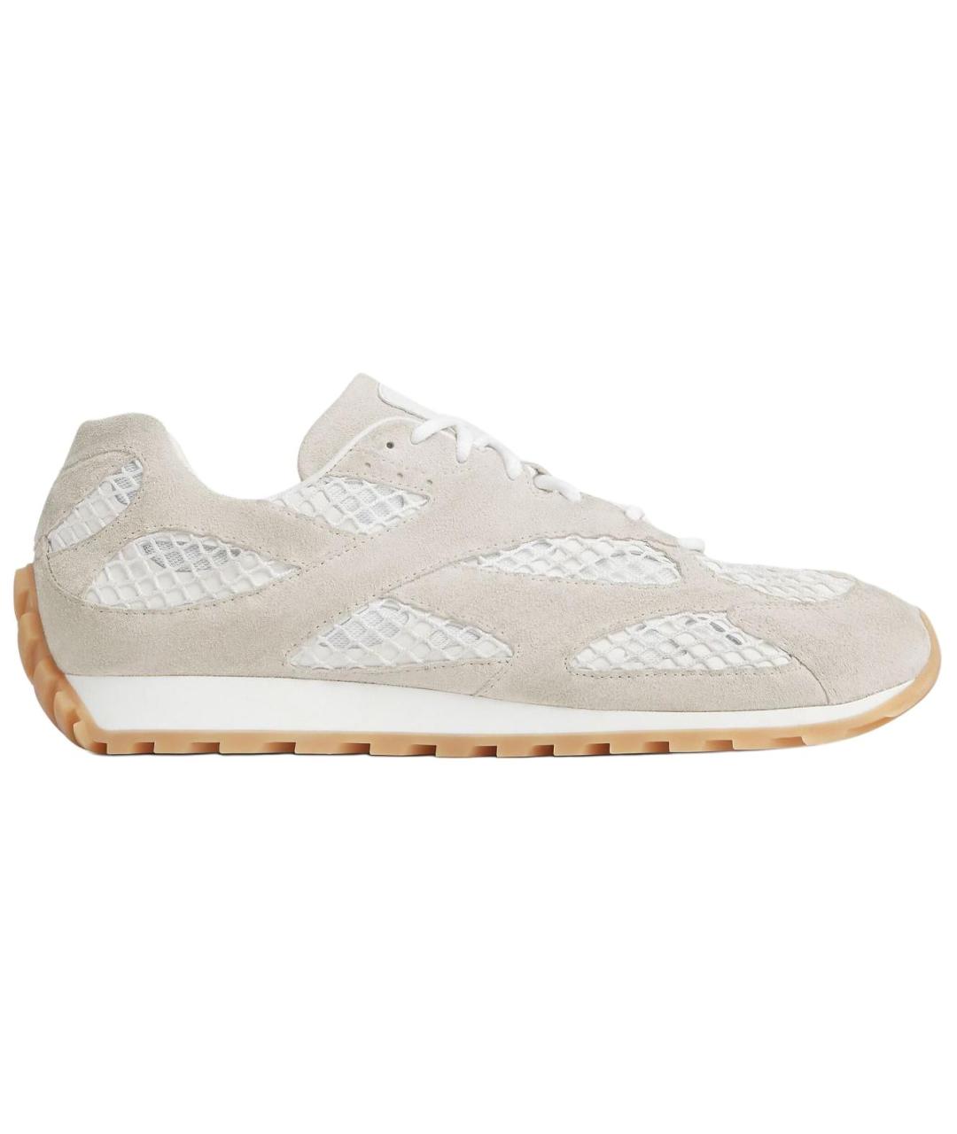 BOTTEGA VENETA Серые замшевые низкие кроссовки / кеды, фото 6