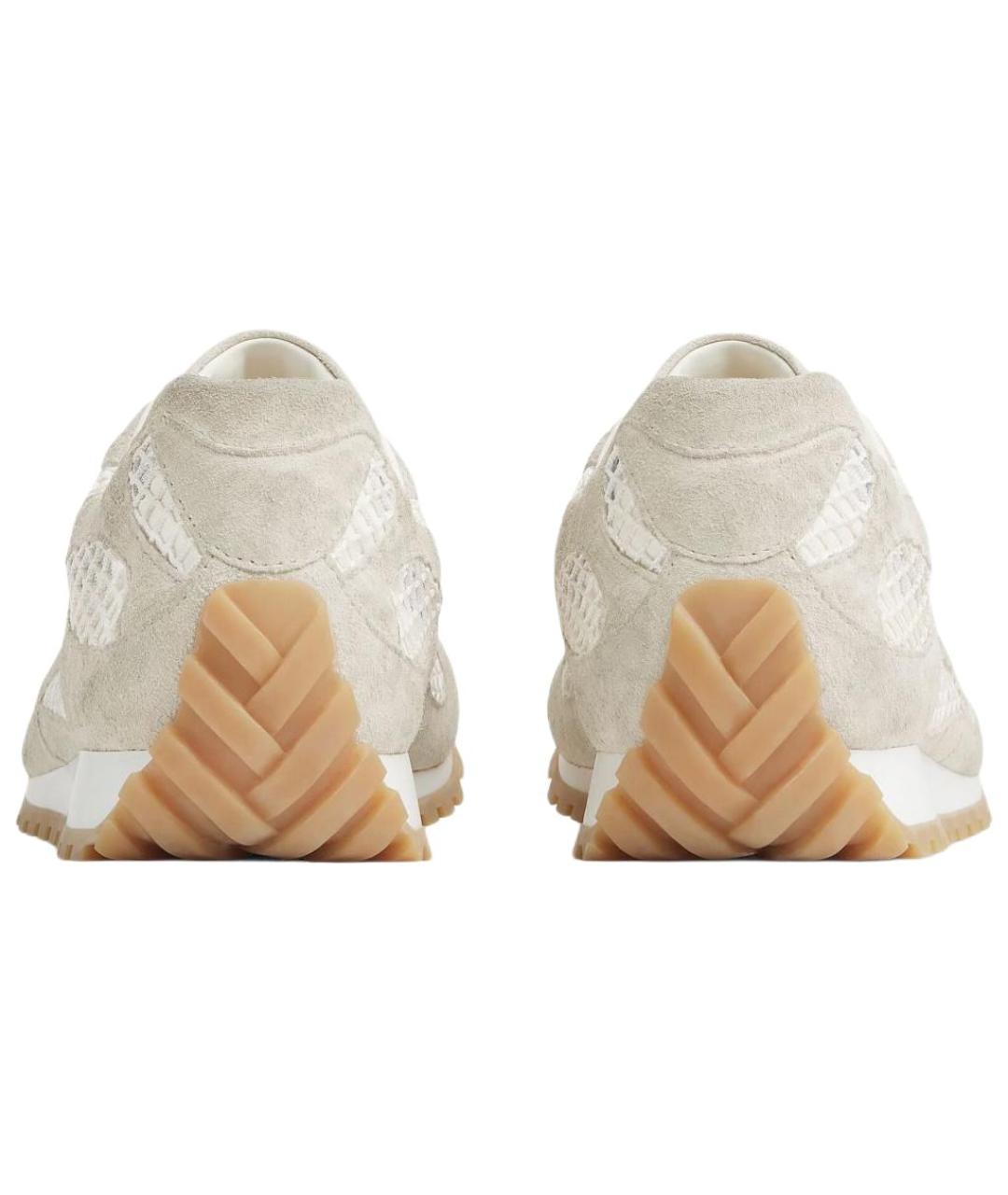 BOTTEGA VENETA Серые замшевые низкие кроссовки / кеды, фото 4