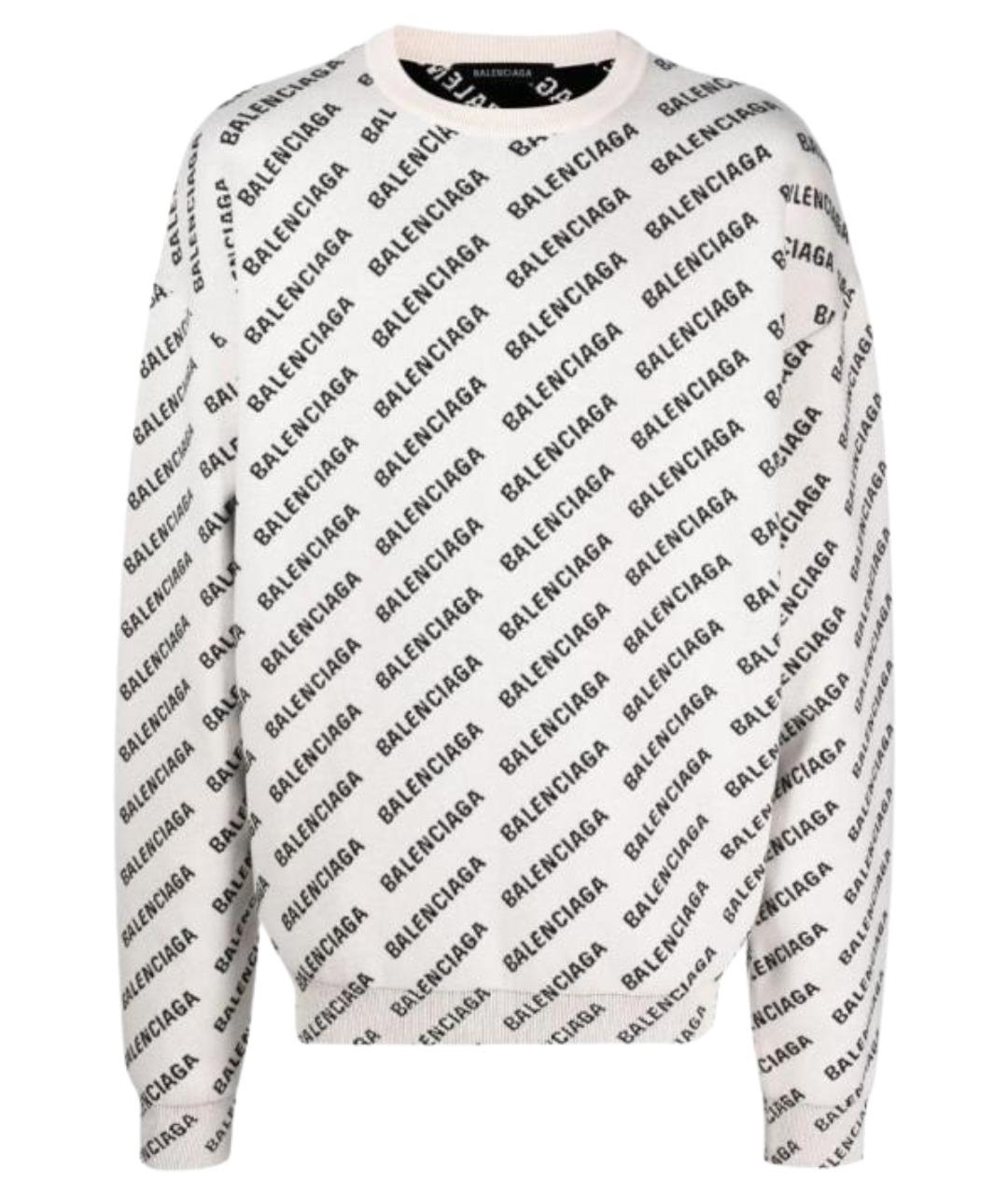 BALENCIAGA Белый джемпер / свитер, фото 1