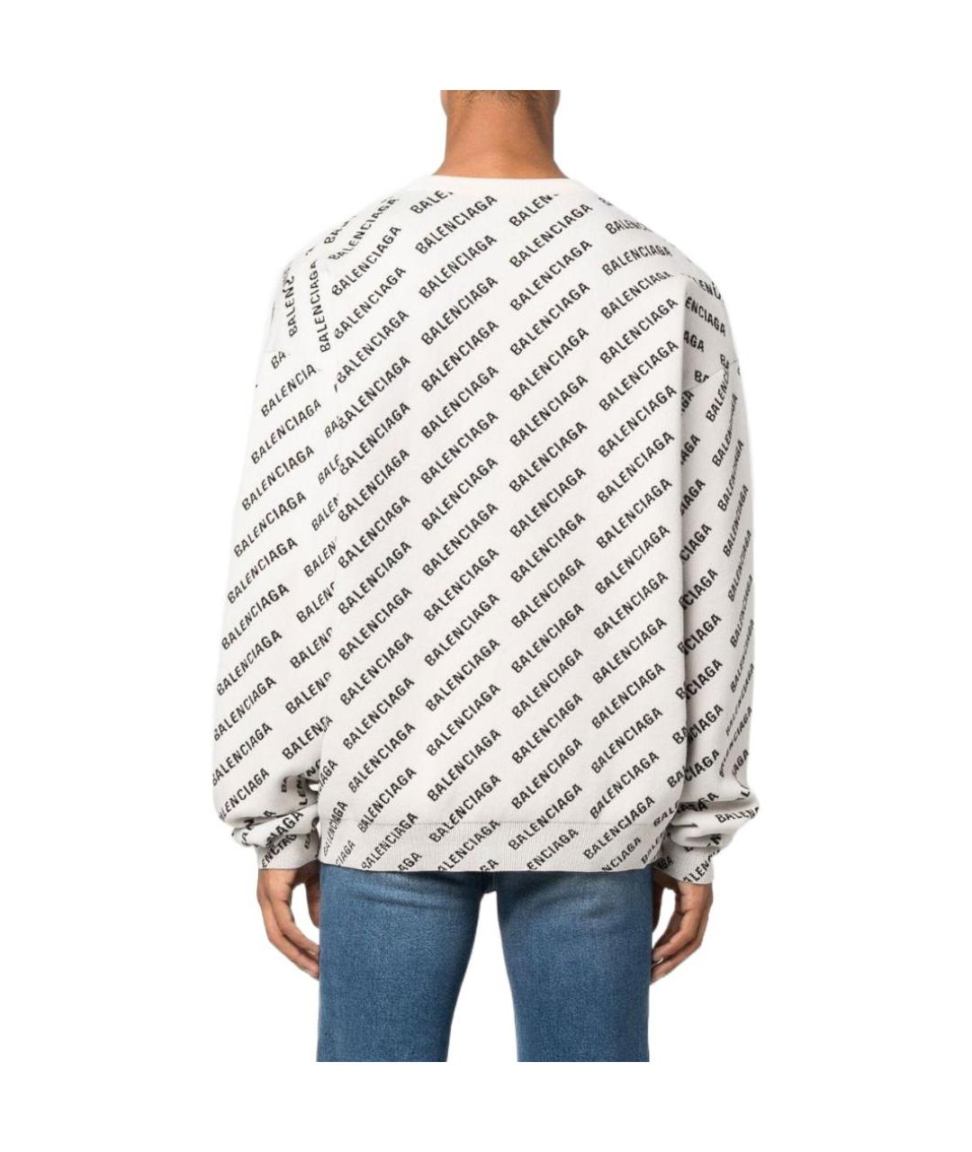 BALENCIAGA Белый джемпер / свитер, фото 3