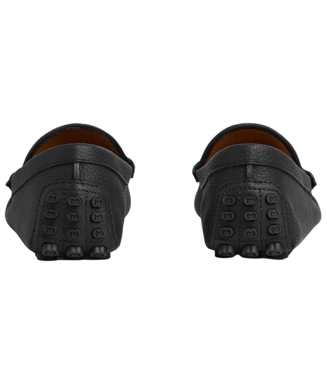 GUCCI Черные кожаные лоферы, фото 4