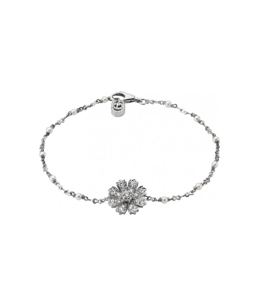 GUCCI Серебрянный браслет из белого золота, фото 2