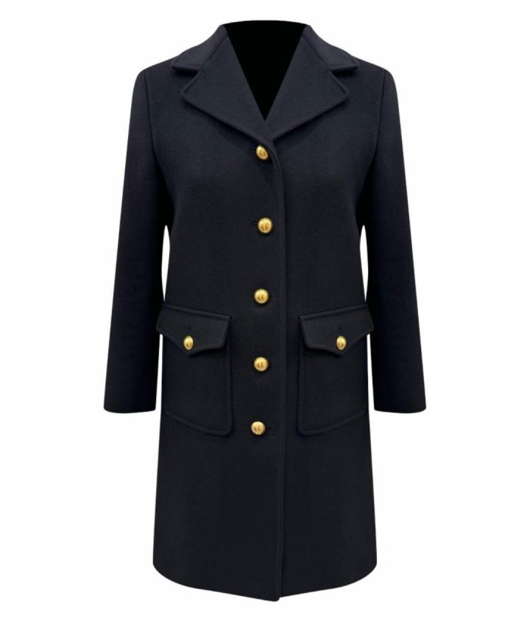 GUCCI Черное шерстяное пальто, фото 1