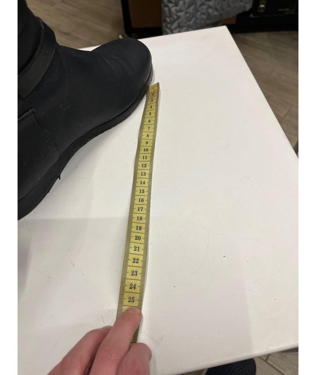 JIMMY CHOO Черные кожаные полусапоги, фото 7