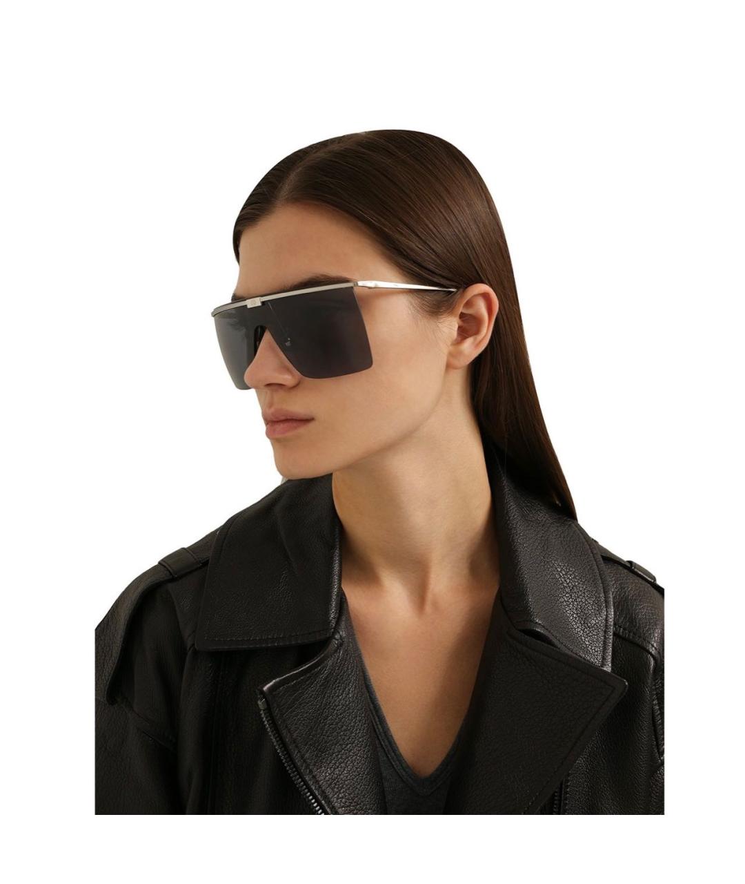 GUCCI Коричневые металлические солнцезащитные очки, фото 8