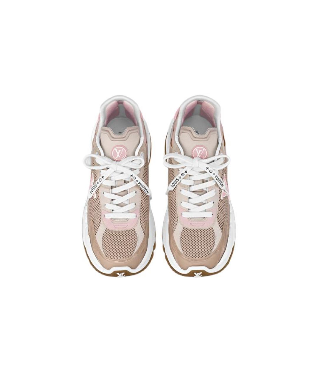 LOUIS VUITTON Розовые текстильные кроссовки, фото 5