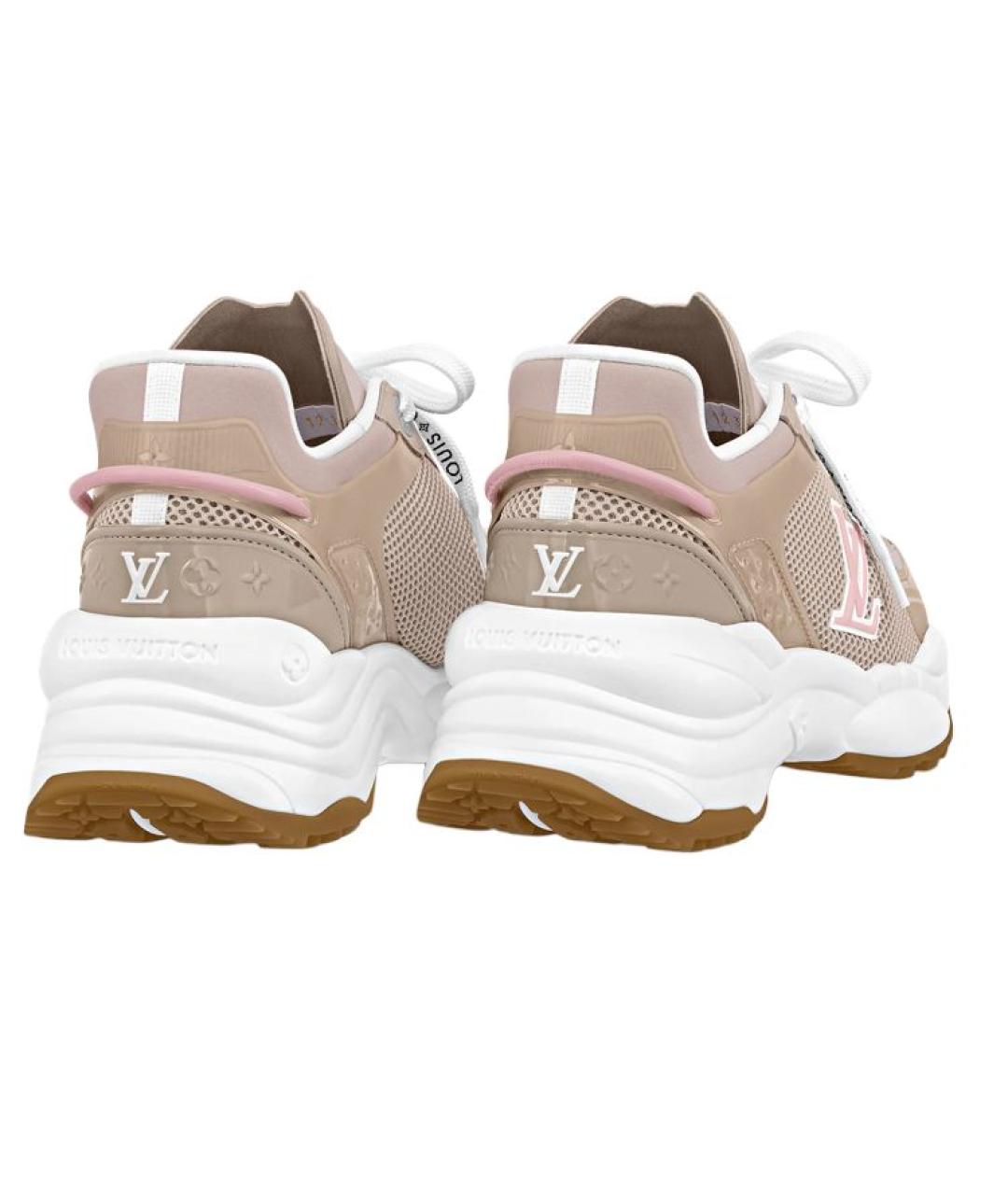 LOUIS VUITTON Розовые текстильные кроссовки, фото 4