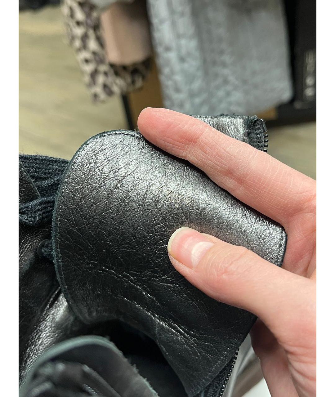 BRUNELLO CUCINELLI Черные кожаные ботинки, фото 6