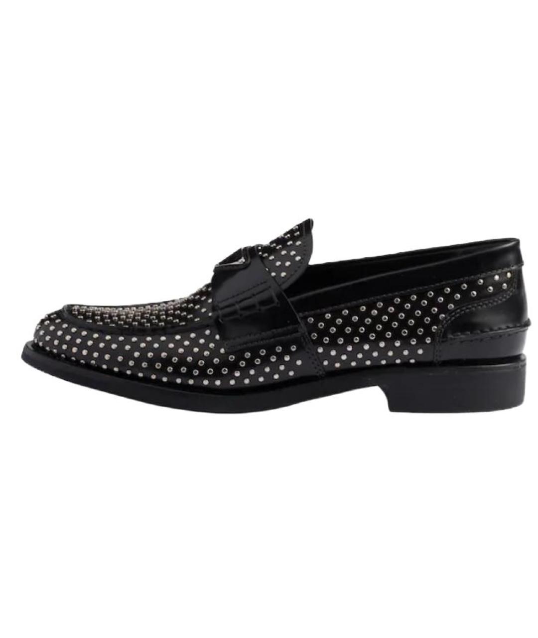 PRADA Черные кожаные лоферы, фото 2