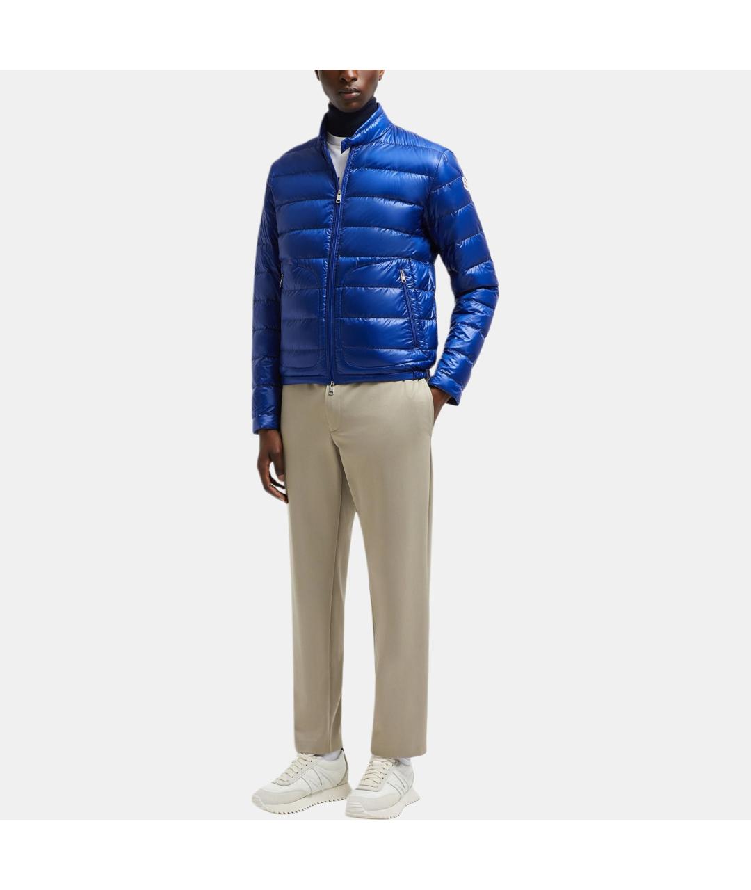 MONCLER Синий пуховик, фото 2