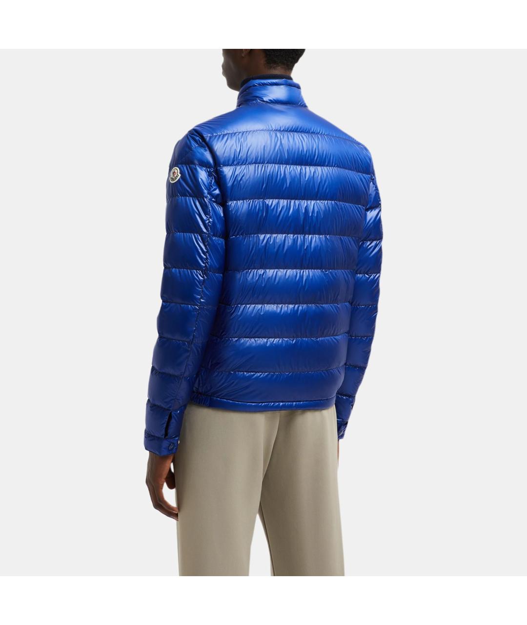 MONCLER Синий пуховик, фото 4