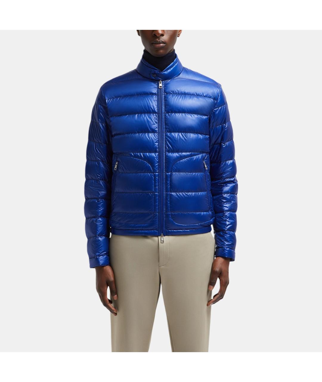 MONCLER Синий пуховик, фото 3