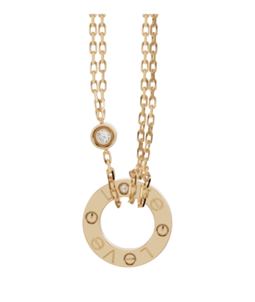 CARTIER Золотое колье из желтого золота, фото 1