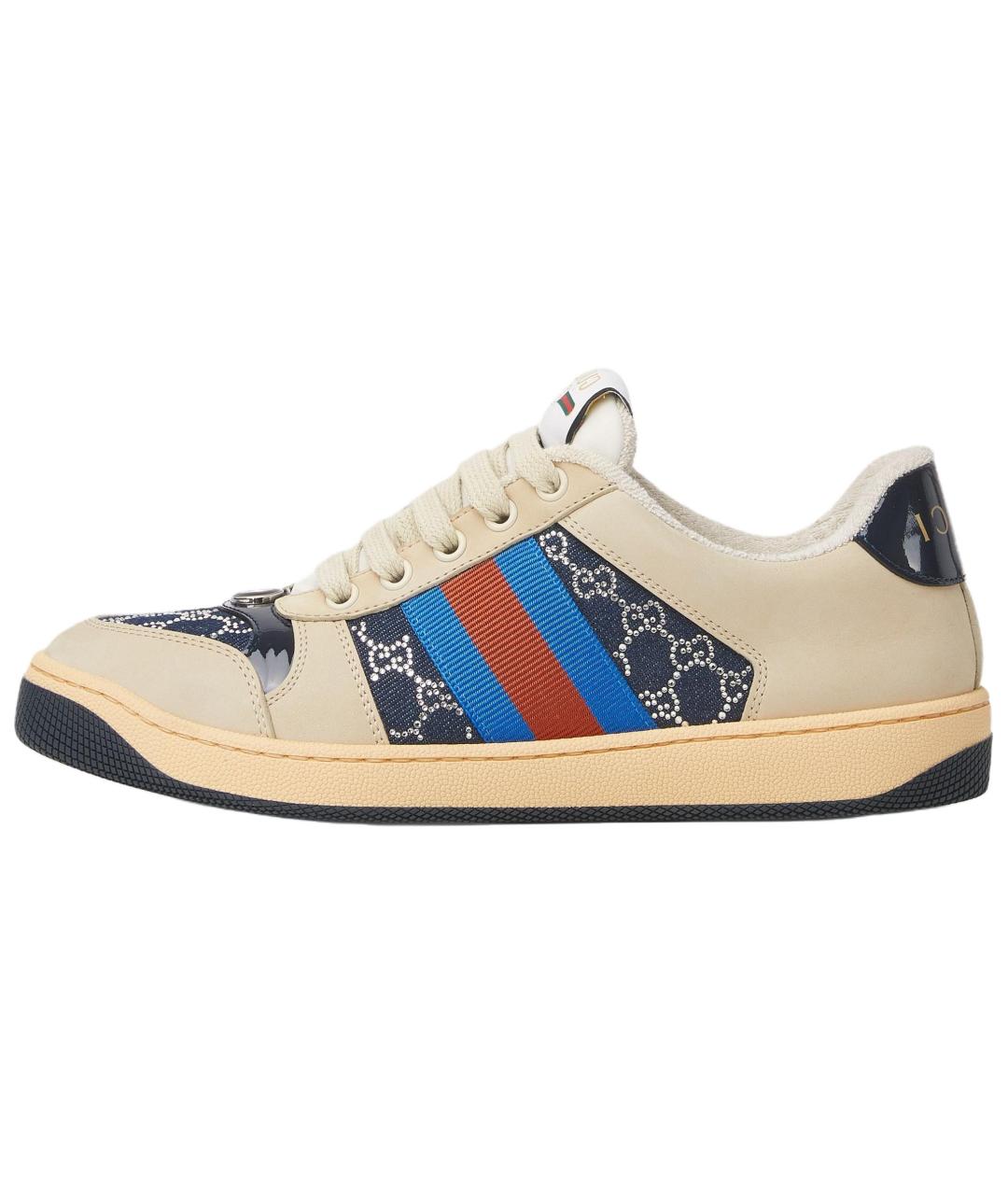 GUCCI Бежевые кроссовки, фото 2