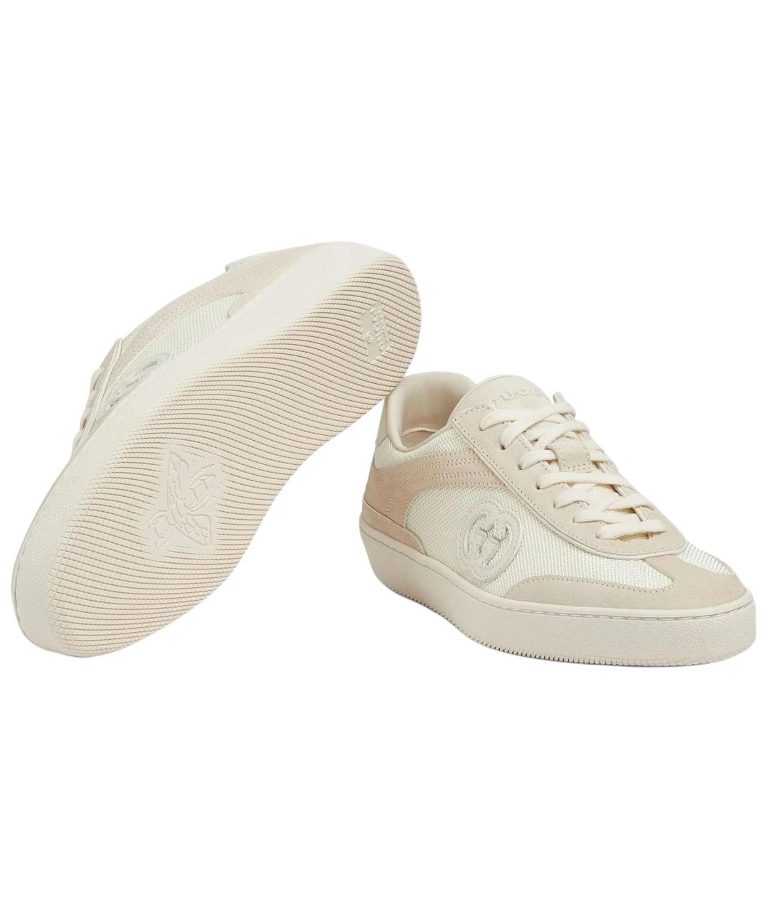 GUCCI Бежевые кроссовки, фото 5