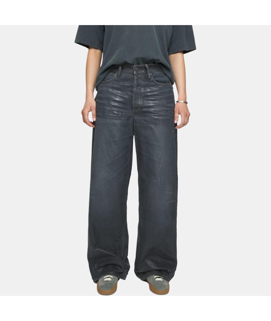 ACNE STUDIOS Черные прямые джинсы, фото 4