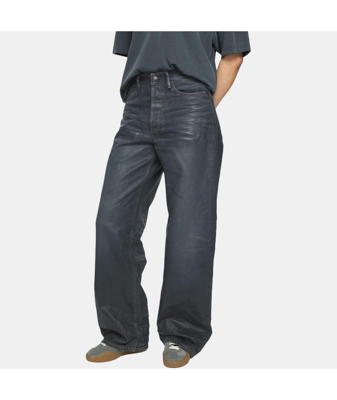 ACNE STUDIOS Черные прямые джинсы, фото 3