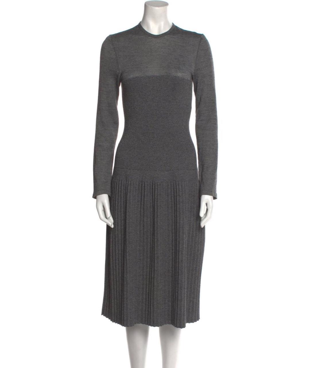 CHANEL Серое хлопковое повседневное платье, фото 8